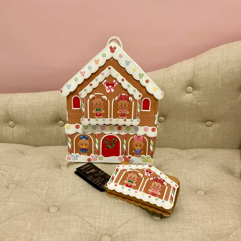 Loungefly Disney Gingerbread House backpack bag